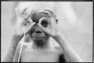 Imitating the photographer, Southern Sudan   © Betty Press