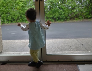 Outside