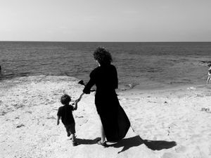 Punta Braccetto, Sicily, Italy (2016). Archetypes: the sea, the mother, the child.