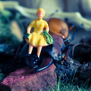 Yellow Dress and Beetle