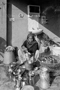 Washing the dishes | Dhanda, Punjab.