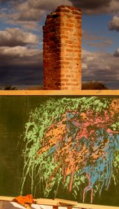 The chimney or column
