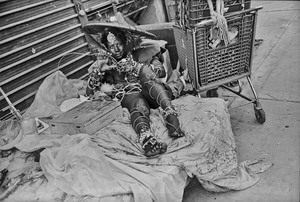 Homeless Woman in Lower East Side