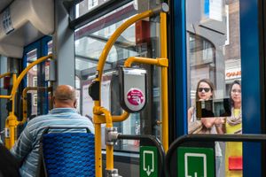 In the tram