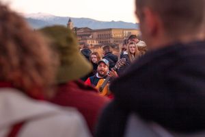 Singing at sunset