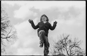 Flying boy, Hyde Park, London  1971