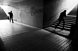 Synchronicity in the Pedestrian Undercrossing tunnel