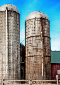 Two Silos-Delaware County, NY
