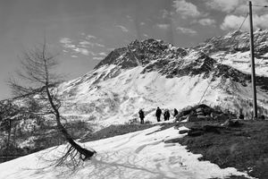 Radiography of a journey. Bernina Express from Tirano to St. Moritz