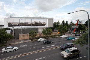 Tell him it is all a transition (installation Creative Industries Billboard Brisbane 2012)