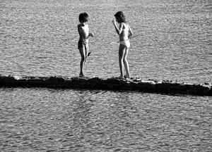 Fishing at the Elounda lagoon in Crete