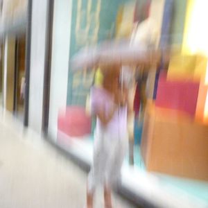 'Window shopping in the rain'