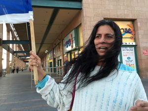 Protestor, Eilat, Israel