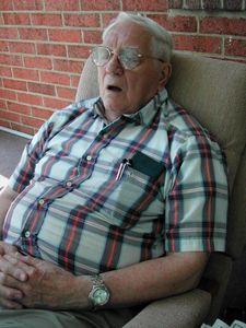 Dad sleeping.