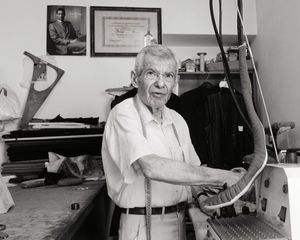 Now he's 92 and he keeps working alone, six days a week. (June 2018)