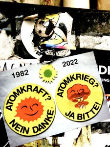 "Atomic Power? No Thank`s" "Atomic War? Yes Please!"