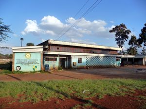 Old gymnasium where KOBC boxers are training.