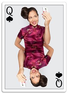 Planing Card - Queen of Spades