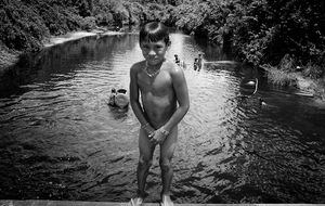 Indians in Amazon Forest