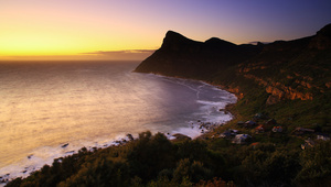 Smitswinkel Bay, sunrise / A village that I have photographed many times at all times of the day. This is Smitswinkel Bay, South Africa, at sunrise, 5:00am December 2016. A few days before a Southern Right Whale was swimming a few meters away from the shore.