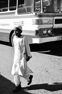 Boy Heading Home from School