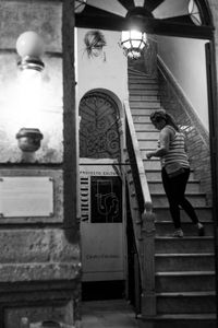 Woman in Stairwell Havana Cuba