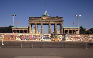 Brandenberg Gate behind the Berlin Wall