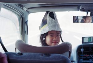 by car