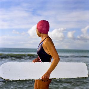 Belly-board, Falmouth, UK