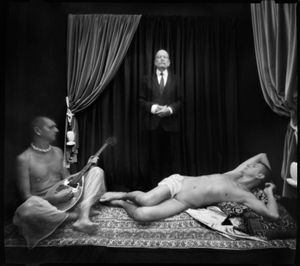 After Ingres - Odalisque with slave