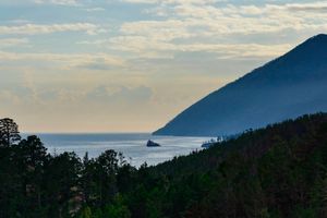 Twilight Over Baikal Lake
