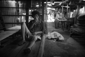 The loss of his grandmother, when he was 14 year old, contributed to his downspiraling life line. Daily glue sniffing, left this  28 year old man suffering from severe neurological and mental handicaps.Granada, Nicaragua, February 2014© Enilffo Raeppa