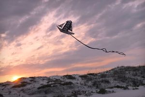 Ship Kite Sunset