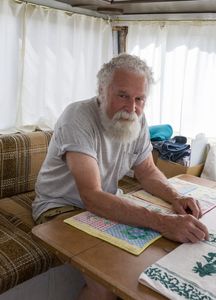 Ray, Watercolor Artist. Anza-Borrego State Park, CA. ©David Gardner