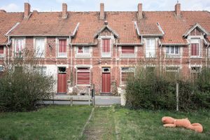 Derelict miners' housing, Lens, Pas-de-Calais, France