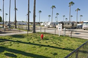 Pet Area. Anaheim Resort RV Park. CA ©David Gardner