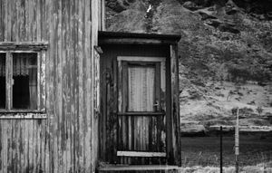 THE OLD CABIN BY THE FROZEN WATER