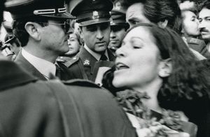 Relatives of disappeared political prisoners demand justice at rallies in 1985. Santiago; Chile