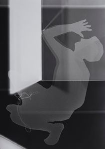 Subconscious Narratives (Self-Portrait with structure), 2021, photogram, silver gelatin print, 30,5 x 21 cm