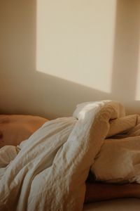 Still in bed.