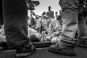 One Of The Refugees Pas out