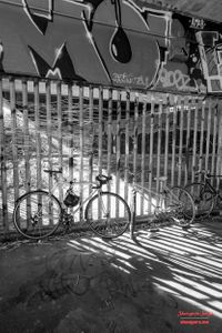 Bicycle parked in East End, London