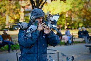 who talked to pigeons.