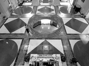 Desk in lobby Washington Library Chicago IL
