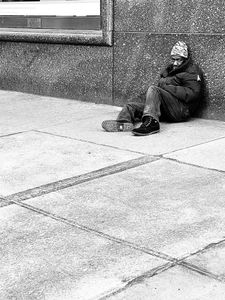 Despondent and on the Street