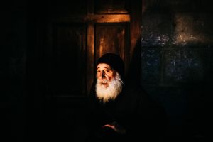 Holy Fire, Church of the Holy Sepulchre, Jerusalem.
