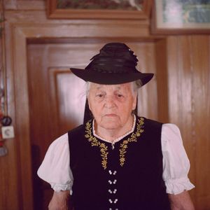 Maria Strecker, Black Forest, 2011. From the series: The last women in their traditional peasant garbs