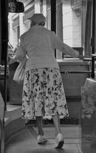 La dame dans l`autobus