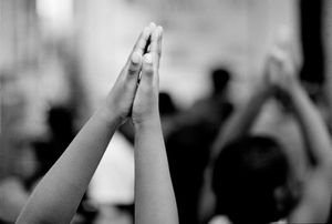 Raising Hands to behold