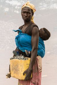 A. Vicky: Age 18 with her son Michael: Age 10 months. Working in quarry for one year.